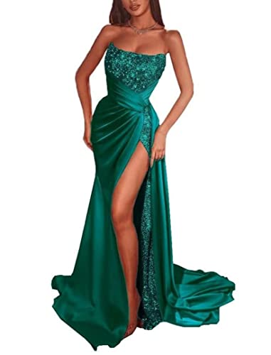 Robe de bal à paillettes sirène turquoise 52 plus robe soirée