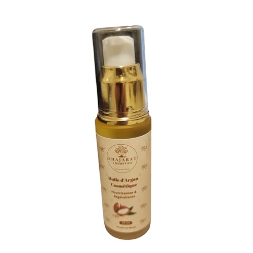 Aceite de argán cosmético puro – 30ml | 100% natural y prensado en frío | Cuidado facial, cuerpo, cabello y uñas | Hidratante, nutritiva y antienvejecimiento