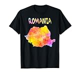 El mapa de acuarela de Rumanía es una obra de arte digital. La colorida camiseta de mapa de Rumanía es el regalo perfecto para hermano o hermana, cumpleaños, Navidad o vacaciones