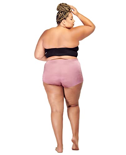 B2BODY Plus Size Breathable Womens Underwear 4 Pack Boyshort Boxer Brief Panties4