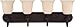 Craftmade 28504-GB Willow Park Vanity Wall Lighting, 4-Light, 400 Watts, Golden Bronze (30"W x 11"H)