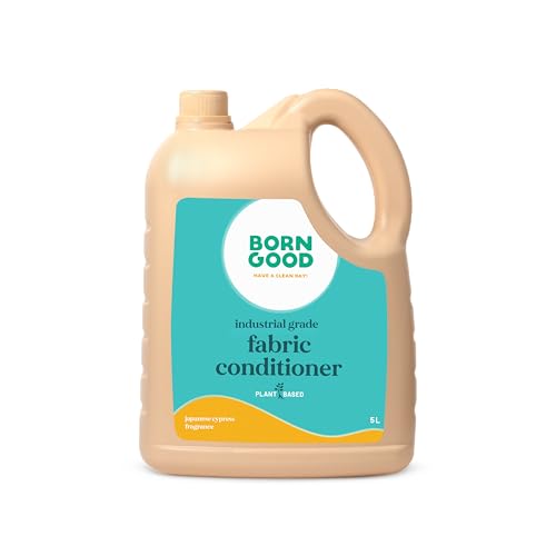Image of Born Good Industrial Grade Natural Fabric Conditioner | Japanese Cypress | 2X Softer Clothes | Long-Lasting Freshness | Plant-Based, Biodegradable, Non-Toxic | Gentle on Fabric, Safe for Skin | 5000ml