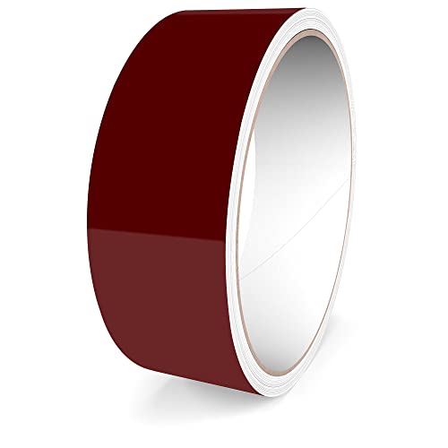 Motoking Bandes Décoratives, Rouge Brillant, 50 mm Largeur, 10 m
