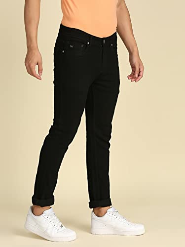 Image of HIGH Star Men Black Slim-Fit Stretchable Jeans