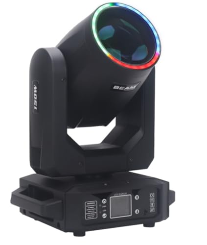 LED 150W Stage Lighting Operating Manual Moving Head Lighting with 44PCS*0.2W RGB Light Strip Ring