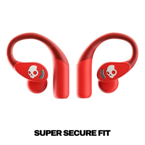 Image of Skullcandy Push 540 Open Wireless Open-Ear Bluetooth Earbuds, Headphones, Sweat and Water Resistant, 42 Hours Battery, Detachable Neckband, Secure Fit, Microphone for iPhone Android - Plasma