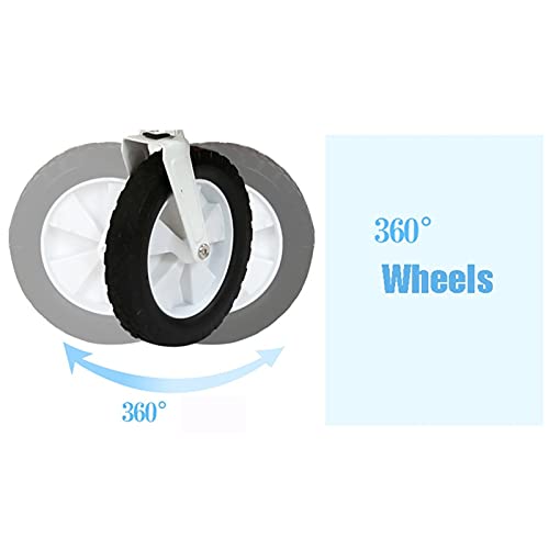 gbgymjm Einkaufswagen Einkaufstrolley Einkaufstrolley Einkaufstasche mit 4 Rädern Tragbarer Gepäckwagen mit Doppelbremse für Einkaufen, Picknick, Aufbewahrung zu Hause – Bild 8