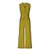 Generic All Orders Placed By Me In 2024 Womens Summer 2 Piece Outfits V Neck Button Sleeveless Vest Wide Leg Pant Linen Set Business Casual Dressy Lounge Sets Trajes De 2 Piezas, X-Large, A01_green
