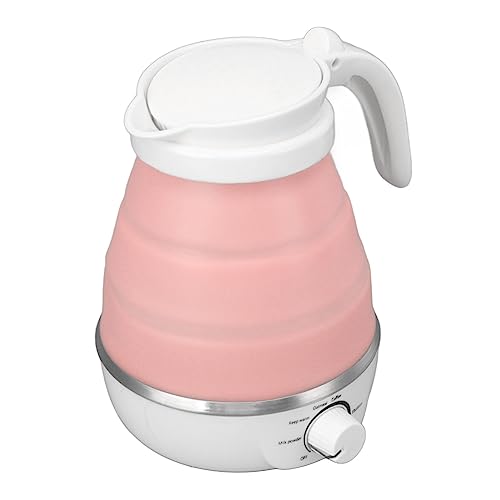 Tetera Eléctrica Plegable Portátil 0.6L 110V Rosa miniatura 3