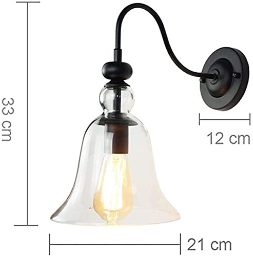 Lumière de mur d'extérieur vintage style champêtre noir - 5