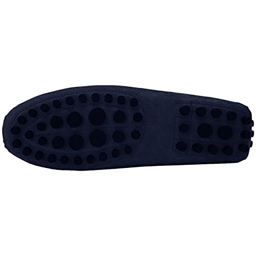 Image of ANUFER Men's Suede Leather Penny Loafers Comfort Driving Shoes Moccasin Slippers