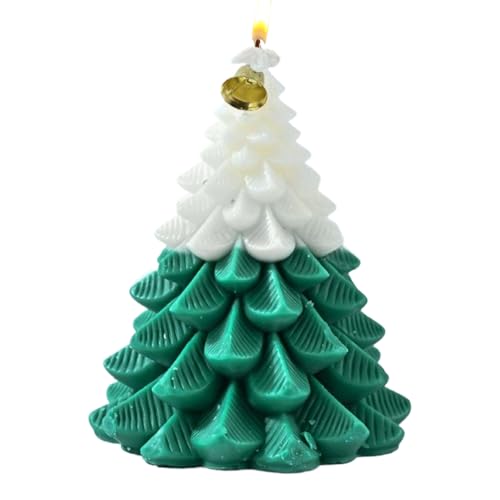 Vela de Navidad, decoración en forma de árbol | perfumadas | para el ambiente de invierno, Halloween, fiestas, cumpleaños y vacaciones