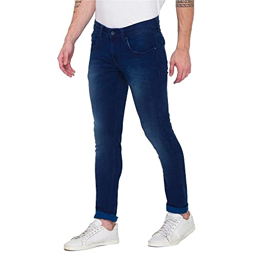 Image of Spykar Men's Cotton Supper Skinny Low-Rise Jeans (SS-01BB-21)
