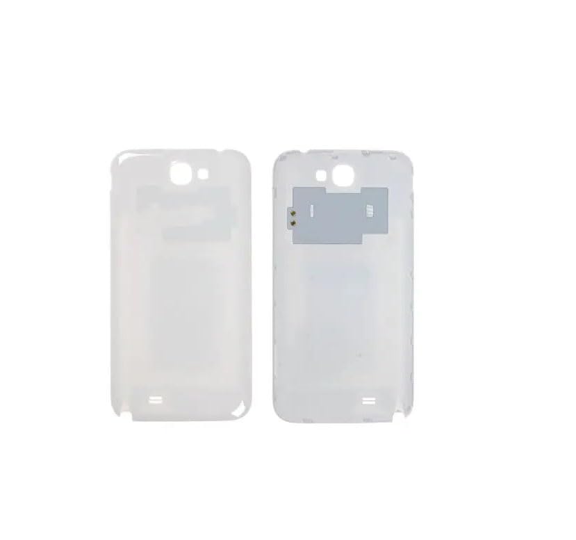 Mobile TM Compatible con Cubierta Trasera Samsung Mega 2 Blanco SM G750 con logo de la ventana trasera Pieza de repuesto