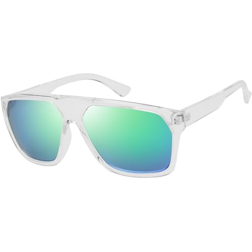 Image of The Fresh Large Oversized Fashion Square Flat Top Sunglasses - Exquisite Packaging