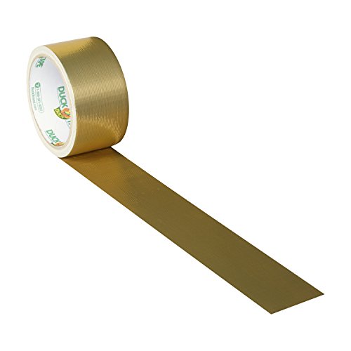 Image of Duck 280748 Duct Tape Single Roll, 1.88 Inches x 10 Yards, Metallic Gold