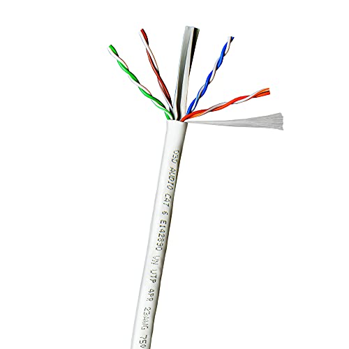 Cable Ethernet Cat6 OSD Audio 1000 ft 23AWG Cobre Blanco miniatura 3