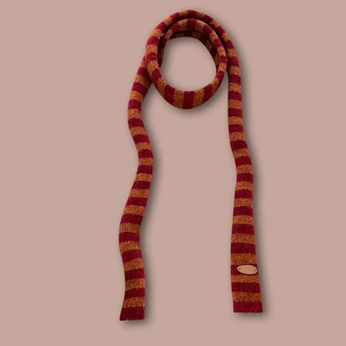 Scarf,Knit Scarf for Women Long Skinny Belt Necktie Neck Scarf,Photo Props Long Neckerchief Skinny Scarf Necktie3