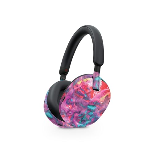 Image of MightySkins Glossy Glitter Skin Compatible with Sony WH-1000XM5 Headphones - Paint Party | Protective, Durable High-Gloss Glitter Finish | Easy to Apply