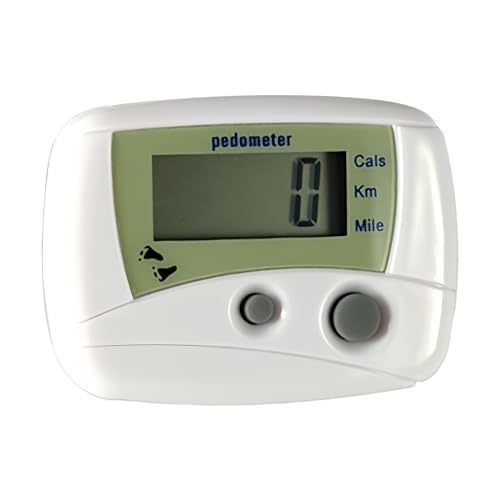 kdkskss Schrittzähler Für Gehen Schritte Und Kilometer - Digitales LCD Kompakt Bewegungsmonitor | Monitor Zur Aufzeichnung Distanz Fitness Bewegung Wandern Training Innen Außen - Indoor Aktivität