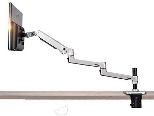 XSJ8013C Aluminum Alloy Ultra Long Arm LED LCD Monitor Holder Table Clamping Full Motion Monitor Mount Support (Black)