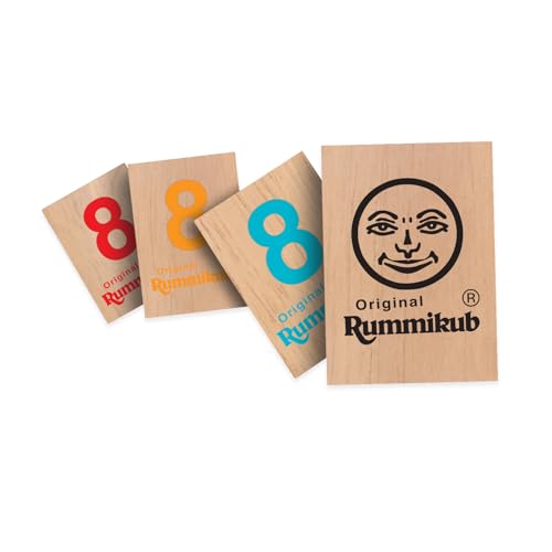 Funskool Games Rummikub Wooden Tiles, 2-4 Players, Strategy Game for Kids and Adults, Fun Family Game, Ages: 7 Years+
