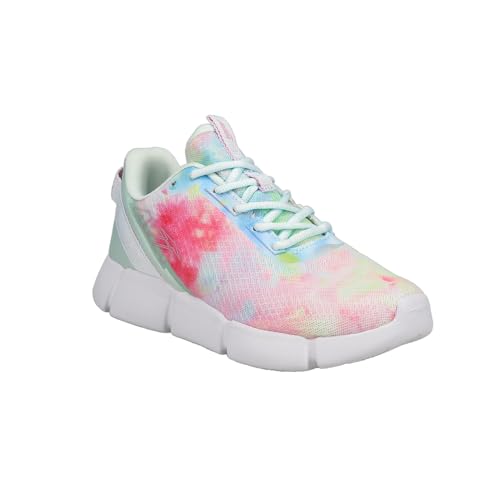 Avia Kids Girls Avi-Blitz Tie-Dye Lace Up Sneakers Shoes Casual - Green, Pink2