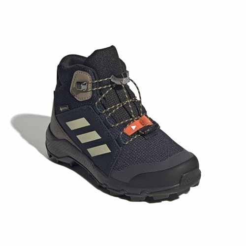 adidas Unisex Kinder Terrex Mid Gore-Tex Hiking Kids Shoes, Legend Ink/Dual Yellow/Olive strata, 35 1/2 EU – Ansicht 3