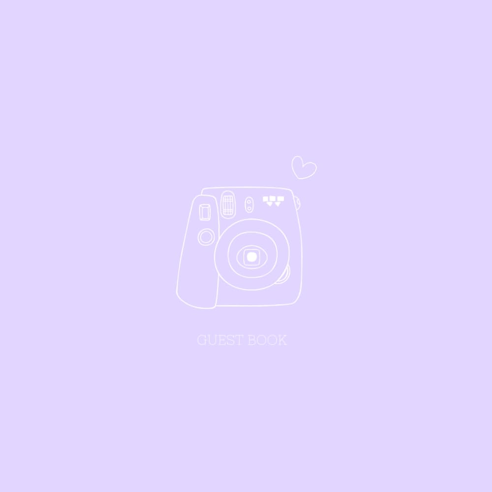Polaroid Guest Book: Capturing Special Moments with Friends and Family, Polaroid Photo Memory Book - Large Size 8.5 x 8.5 - Purple