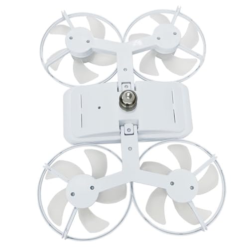 Ventilateur de plafond pour chambre blanc silencieux et lumineux
