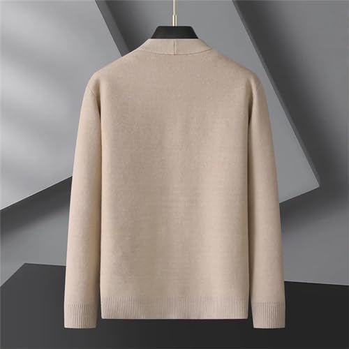 Cardigan Con Scollatura Classica A V - Nero / Bianco Panna - Foto 10