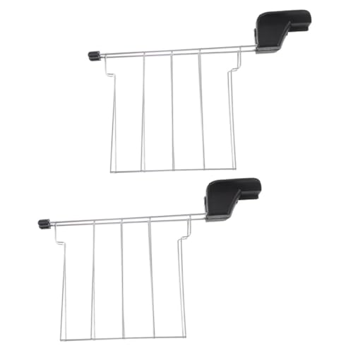 GRADENEVE 2 Rejillas Para Calentar Panecillos Y Tostadas Para Tostadora. Rejilla Universal Para Calentar Pan. Soporte Para Tostadora. Soporte Para Rejilla. Rejilla Para Calentar Pan.