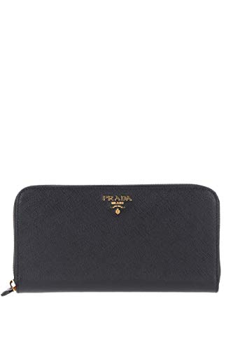 Preisvergleich Produktbild Prada Luxury Fashion Damen 1ML506QWAF0002 Schwarz Brieftaschen / Jahreszeit Permanent