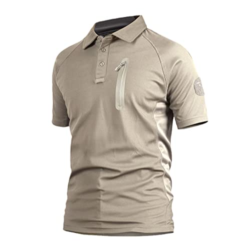 Polo à manches courtes pour homme à séchage rapide pour extérieur M