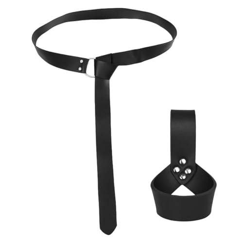 Namvo 2 pièces Porte-Ceinture, Ceinture d'épée Large, Ceinture de Pirate, Porte-Ceinture d'épée, Gaine d'épée en Cuir réglable, Porte-Ceinture à...
