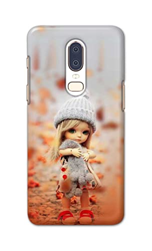 Image of PRINTFIDAA Doll Cute Girl Amazing Beauty Little Kid Child Playing Hard Back Cover for OnePlus 6 Back Cover -(P6) KAT1001