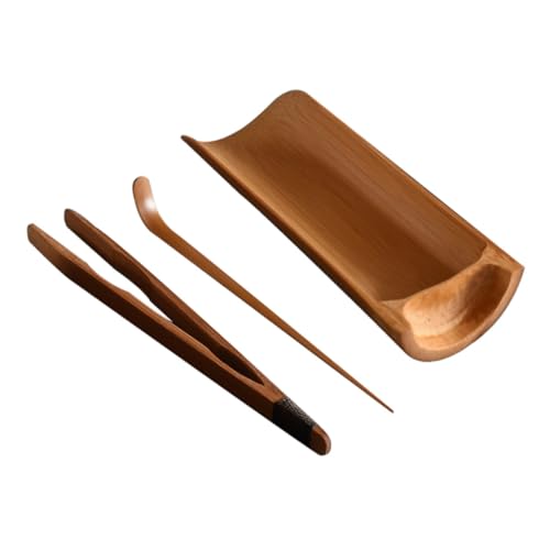 LABRIMP 3pcs Tea Set Making Tool Kit Includes Scoop and Holder Essential Kitchen Accessories