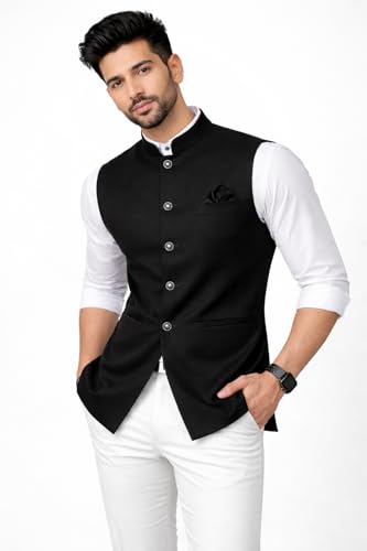 Image of Men Ethnic Nehru Jacket, Modi Jacket