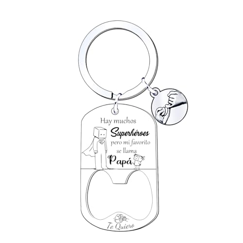 JRZDFXS Presente do dia do pai porta-chaves de presente presente de pai porta-chaves de homem presente de aniversário, 10, L