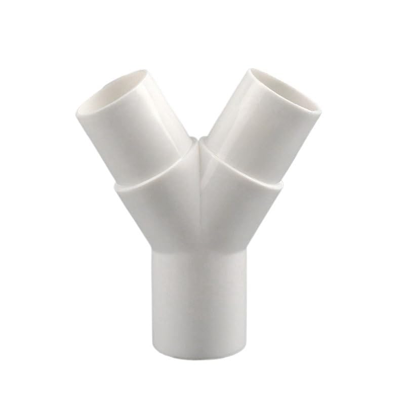 Conectores de tubería de Agua Tipo T de PVC Y de 16mm/20mm, Accesorios for Tanque de Acuario, Caja de Goteo for riego de jardín, Piezas de Junta en T(Inner Diameter 20mm,25 Pieces)