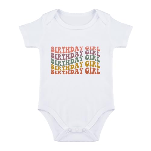 Birthday Girl Baby Bodysuit 1st Birthday Bodysuit Girl for Baby Girls Romper