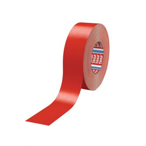Tesa 04651-00527-00"Premium" Cloth Tape, Red, 50 M X 38 Mm #TOP17