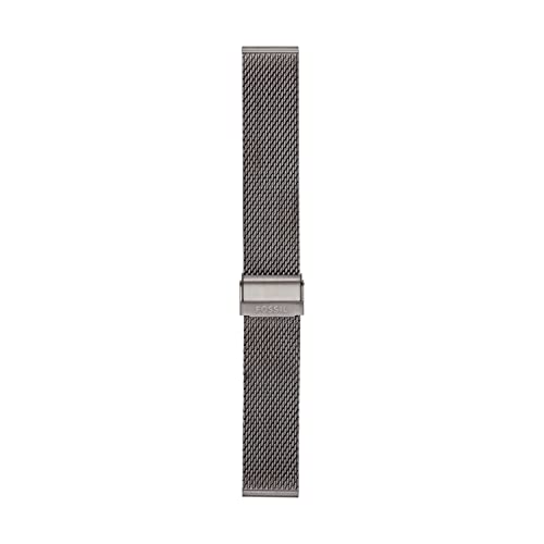 Image of Fossil Men's 22mm Dark Brown LiteHide Leather Watch Band