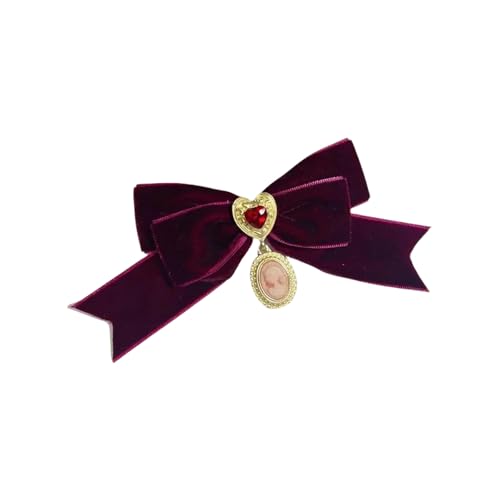 Broche à la mode en velours faite main accessoire veste femme