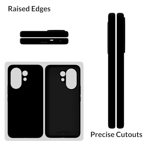 Image of SPRIG Compatible with Vivo V60 Premium SilkTone Back Cover Drop Tested Shock Proof Mobile Case for Men, Women, Boys and Girls with Camera Protection (Black)
