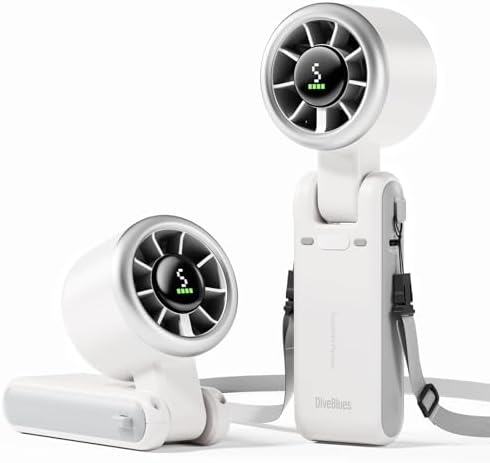 Diveblues Portable Handheld Turbo Fan, 5 Gear Wind, Battery Opera...