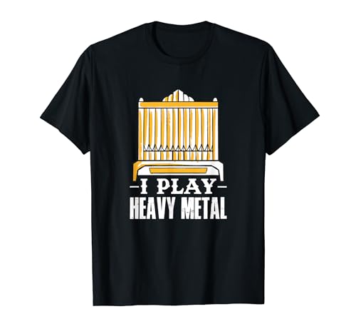 Jugar Heavy Metal Church Music Organ Player Camiseta
