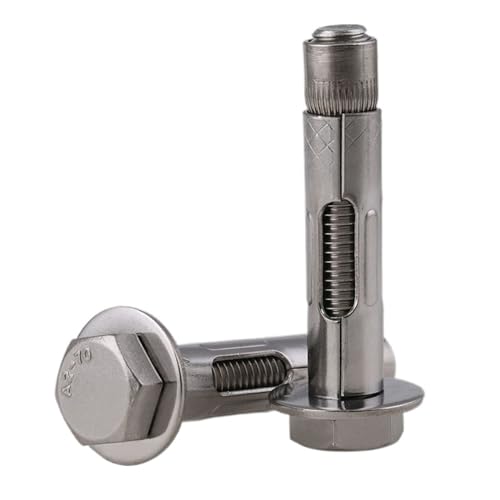 Perno de anclaje M6x50 acero inoxidable hexagonal 2pcs miniatura 1