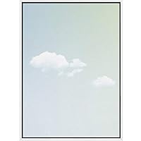 SIGNWIN Framed Canvas Wall Art Green Blue Gradient Sky Nature Clouds Photography Modern Art Contemporary Relax/Calm for Living Room, Bedroom, Office - 16