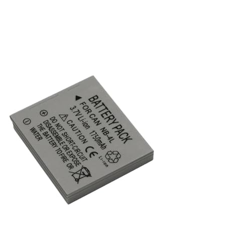 Batería Compatible con Canon NB 4L for IXUS 30 40 50 55 60 65 80 100 I20 110 115 120 130 IS 117 220 225 230 255 1750 mAh(2PCS)